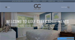Desktop Screenshot of golfcreekapts.com