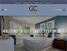 Tablet Screenshot of golfcreekapts.com